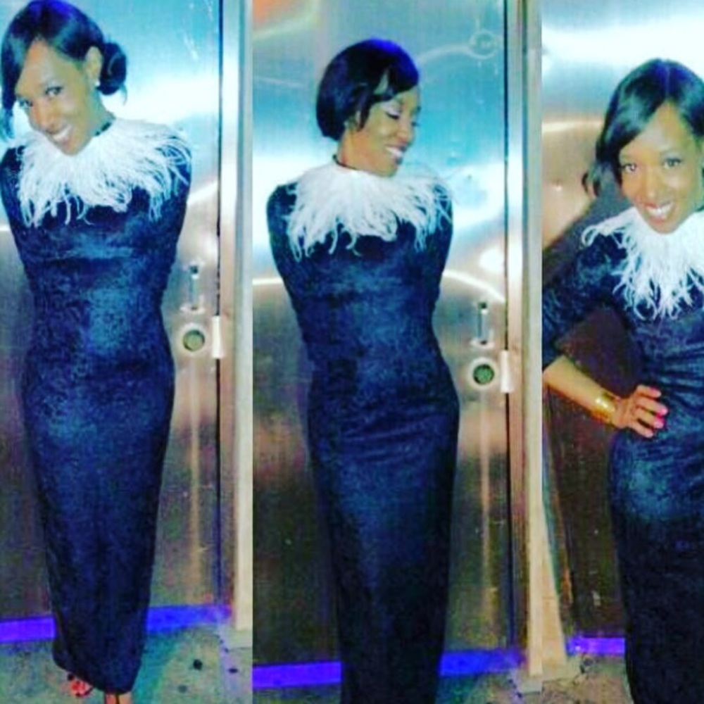 Couture Velvet Evening Gown for Beautiful events!! - Picture 3 of 3